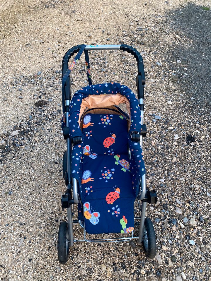 Kinderwagen Baby Buggy Knorr blau Retro Multifunktional in Nürtingen