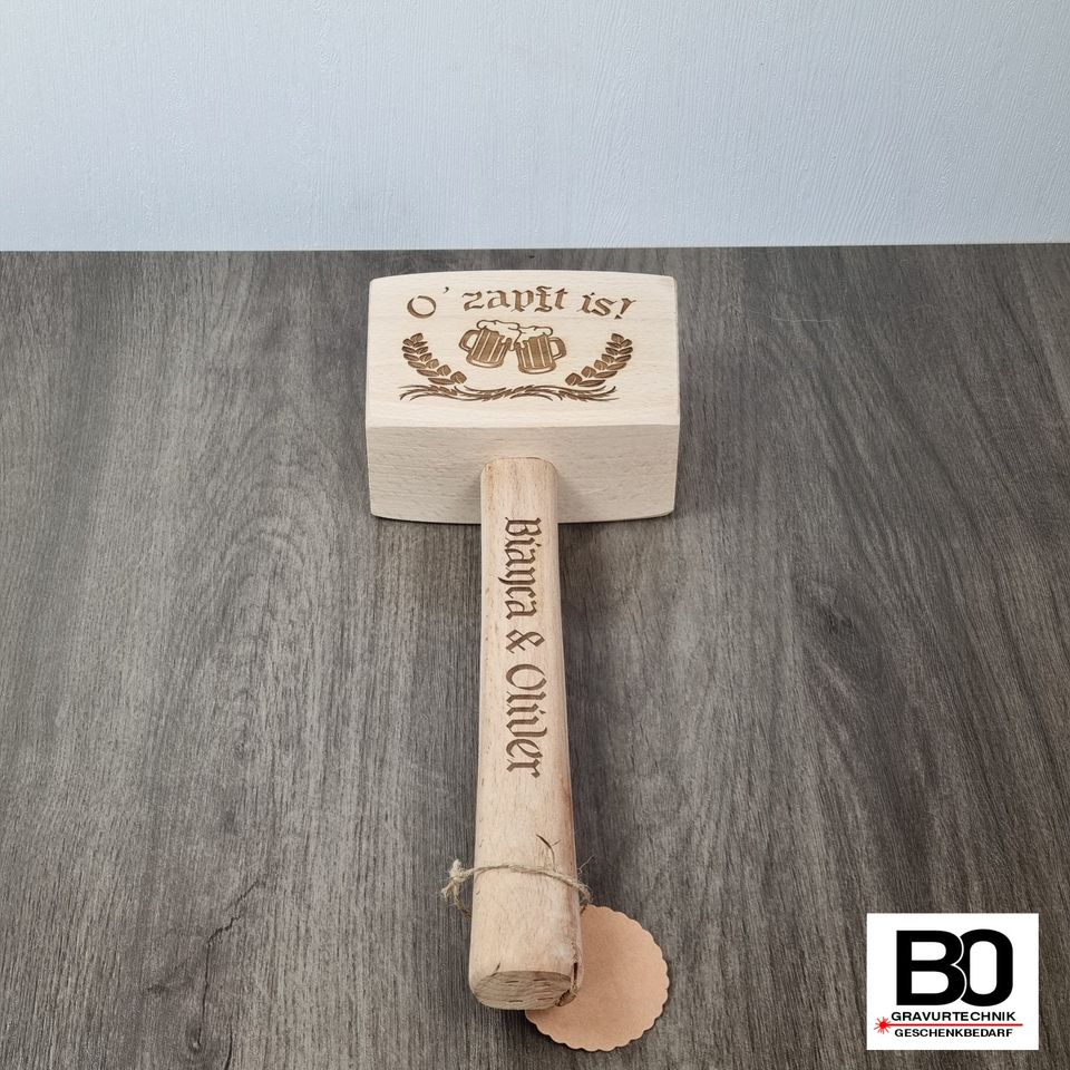 Bieranstichhammer Bierhammer Hammer personalisiert in Weichering