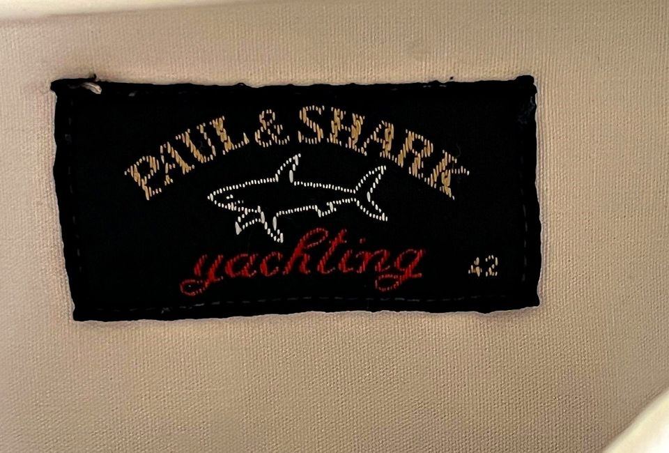 sportliches Hemd von Paul Shark, weiß, Gr. 42; Segeln in Chemnitz
