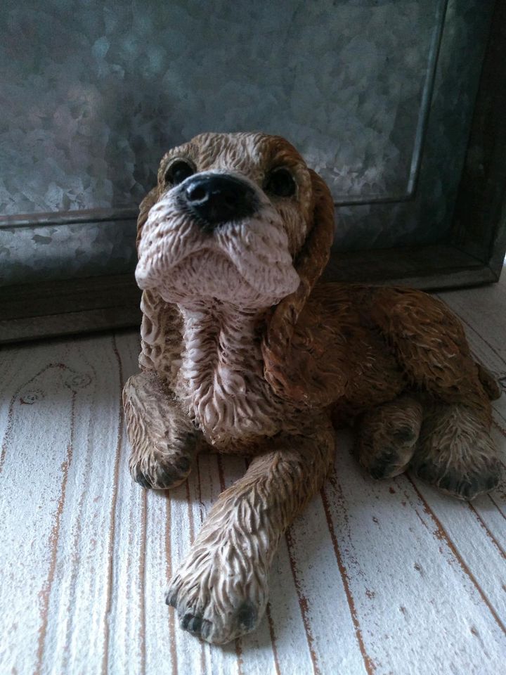 Figur Cocker Spaniel Hund Welpe ca. 20cm schwer Keramik? in Melle