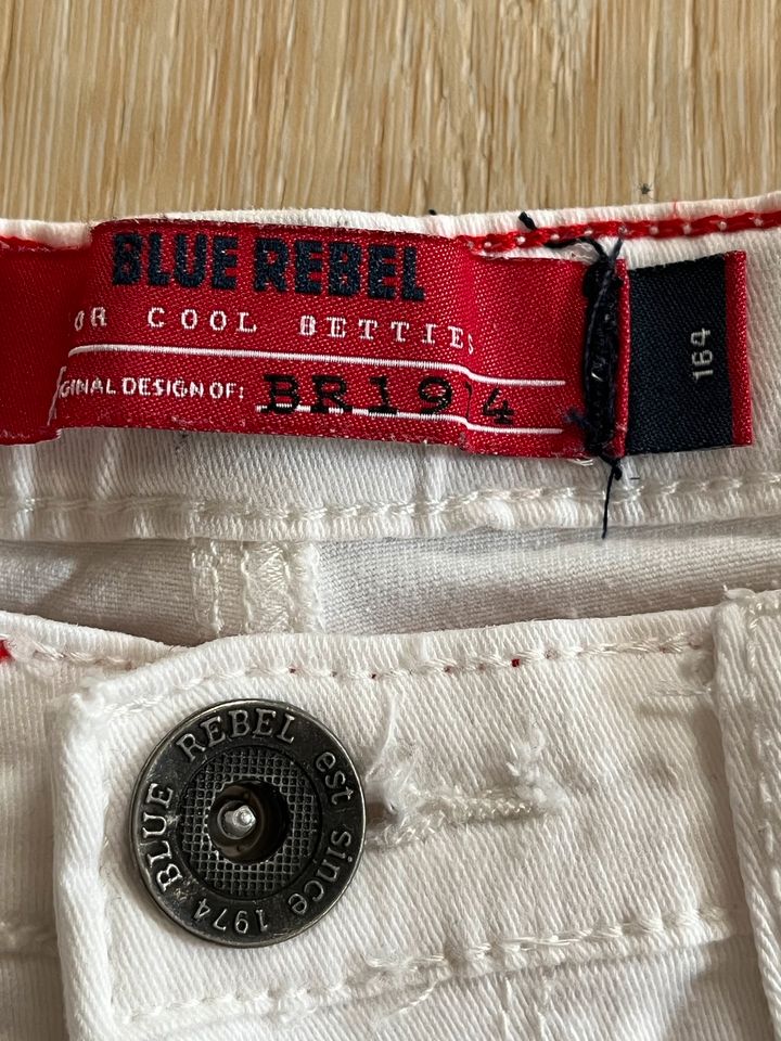 Blue Rebell Jeans Shorts weiß Gr. 164 in Neugersdorf