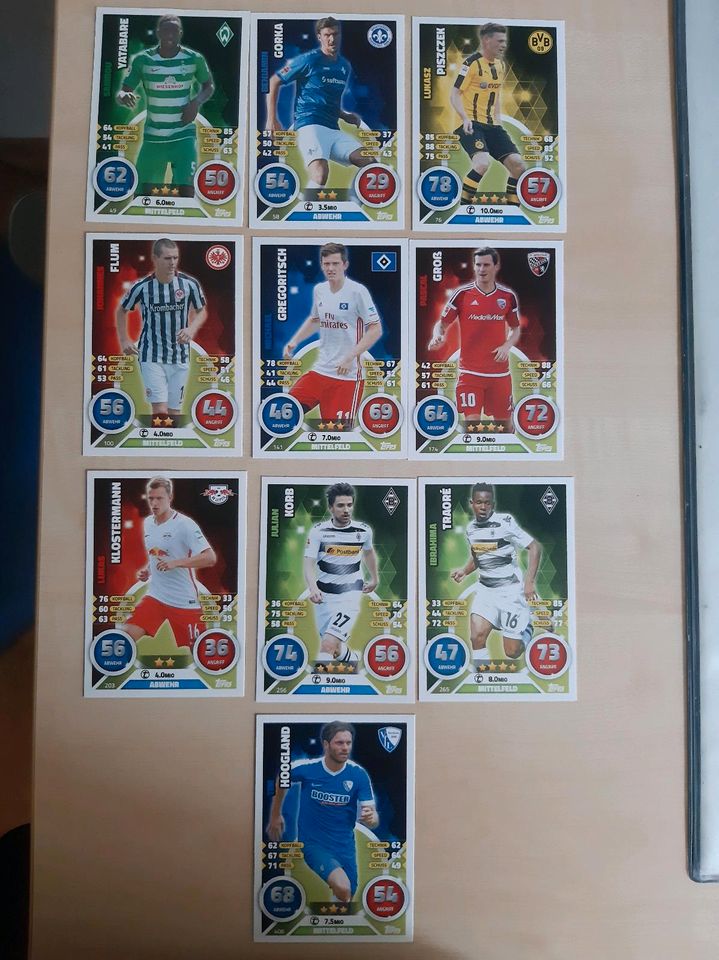 Topps Match Attax Sammelkarten Bundesliga 2015/16 in Immenstadt