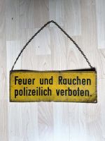 Schild Metall alt "Feuer und Rauchen verboten" Friedrichshain-Kreuzberg - Kreuzberg Vorschau