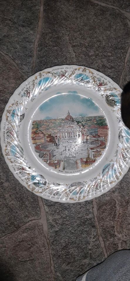 Wandteller Souvenir Italy Forte Saranlite Tonielbasso Trevis in Minden