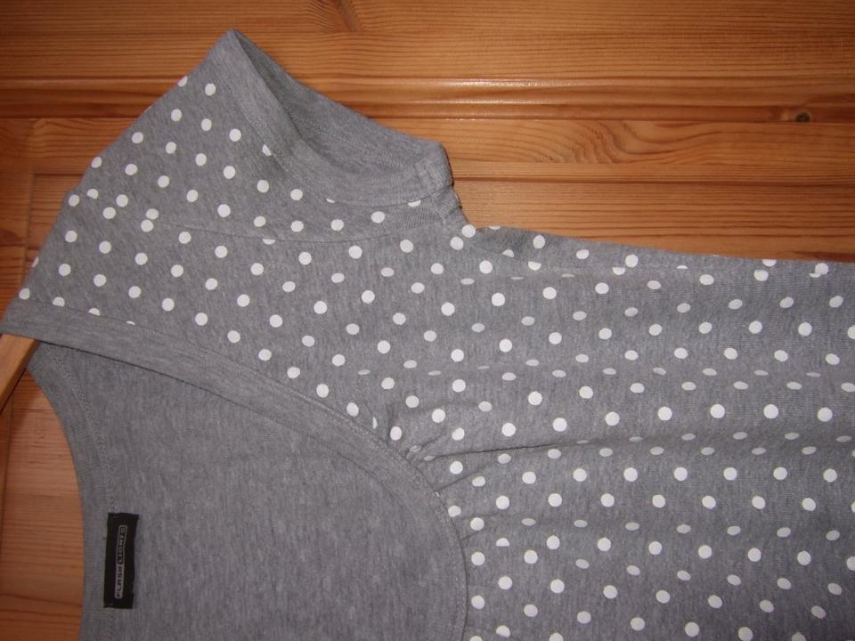 T-Shirt von FlashLights grau mit weißen Punkten Dots Gr. 36 in Weinheim