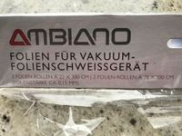 Ambiano® Vakuumierfolien, goffriert, 4 Rollen für Folienschweißge Nordrhein-Westfalen - Brühl Vorschau
