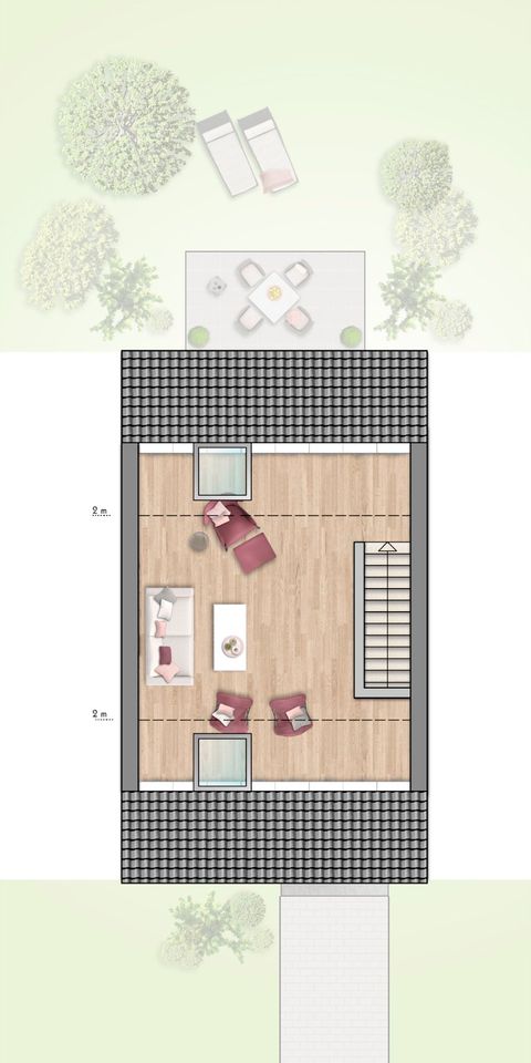 Ideal für junge Familien: Viel Freiraum mit eigenem Garten und ausgebautem Dachgeschoss in Langenlonsheim