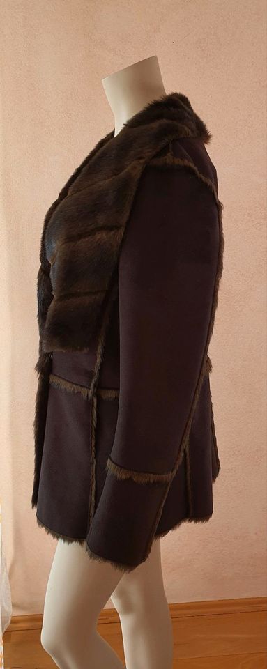 MARC CAIN Winter Mantel Jacke braun N2 38 M warm dick flauschig F in Köln