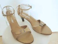 !! ✿ NEU! MORE & MORE 40 STRASS SANDALE BEIGE NP 65,95€ EDEL Bayern - Vierkirchen Vorschau
