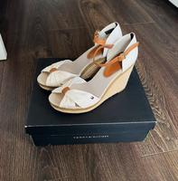 Tommy Hilfiger High-Heel-Sandalette, Größe 40, Creme/Weiß Hessen - Hilders Vorschau