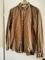 Hemd kariert LOGG H&M braun beige Buttondown Kragen regular Bayern - Traunstein Vorschau