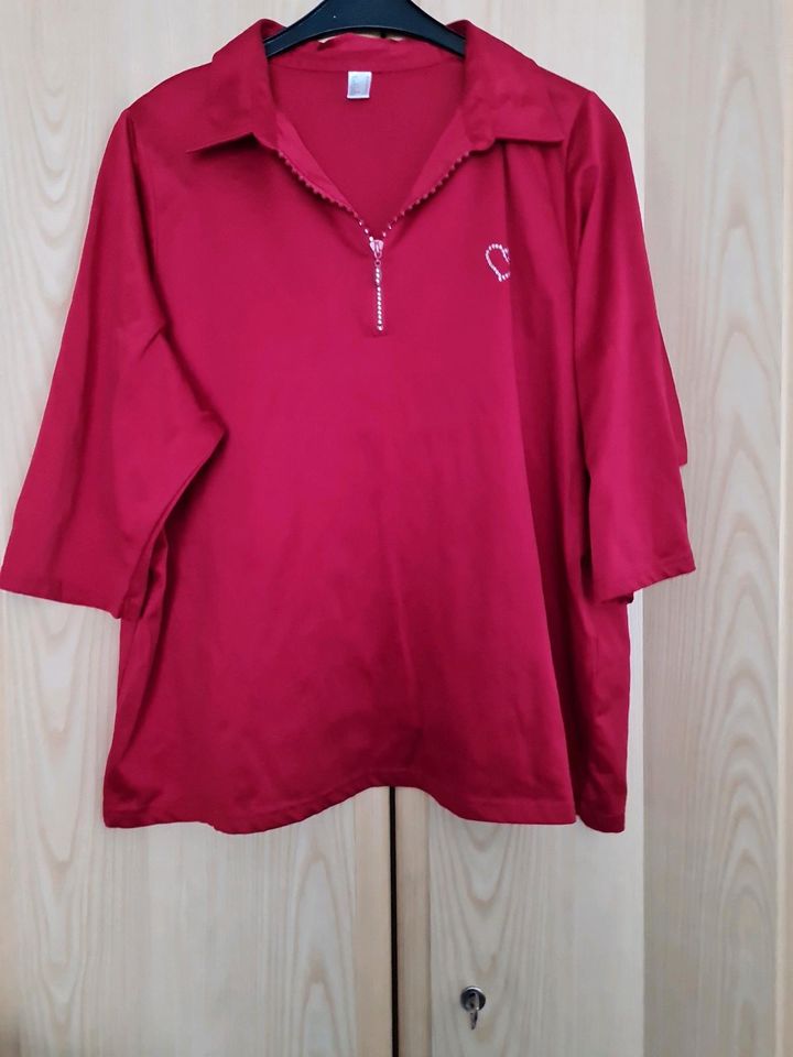 Damen Shirt mit 3/4 Arm in rot in Zossen-Zesch am See