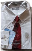 Weißes Hemd mit roter Krawatte von Royal Class (NEU & OVP) Hessen - Naumburg  Vorschau