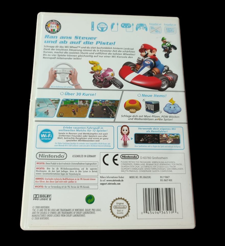 NINTENDO WII SPIEL MARIO KART + 2 Lenkräder GRATIS VERSAND in Erlangen