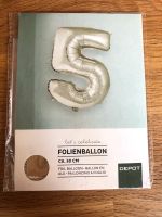 Folienballon „5“ goldfarben 30 cm hoch NEU Sachsen-Anhalt - Gardelegen   Vorschau