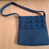 Blaue Umhängetasche aus Filz, Handmade in Nepal Bayern - Mauerstetten Vorschau