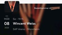 Wincent Weiss Ticket • Mannheim • 08.03.25 Hessen - Bad König Vorschau