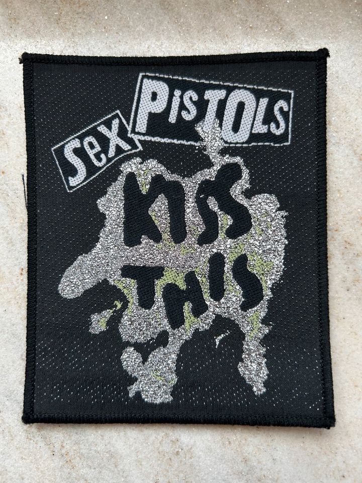 SEX Pistols Kiss This Rock Metal Patch Aufnäher Neuwertig in Schneeberg