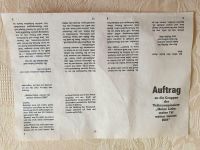 DDR Faltblatt- Auftrag für Thälmannpioniere , Kult ,Ostalgie Mecklenburg-Vorpommern - Anklam Vorschau