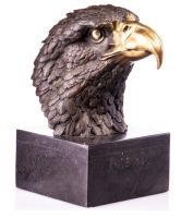 Bronze Skulptur sehr schöner Adlerkopf auf Marmorsockel Brandenburg - Potsdam Vorschau