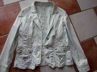 BIBA Jeans Jacke mint/türkis mit Stickerei 42/44 Elasthan/BW Rheinland-Pfalz - Ochtendung Vorschau