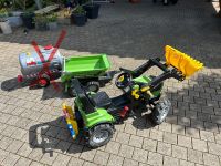 Rolly Toys Trecker Luftreifen+ Frontlader+Anhänger+ Seilwinde Nordrhein-Westfalen - Olsberg Vorschau