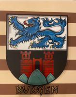 Wappen von Burgen/Mosel- Blattgold veredelte Einzelanfertigung Rheinland-Pfalz - Brauneberg Vorschau