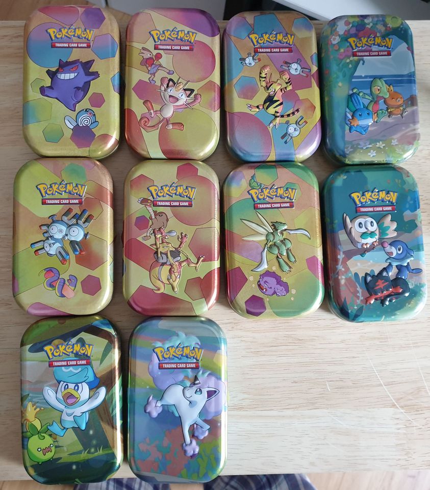10 Pokemon Karten Mini Tins [Leer] in Limbach-Oberfrohna