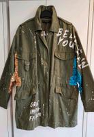 NEU & MEGA STYLISCH Jacke 38 M Damen Trenchcoat Zara Pailletten Hessen - Fulda Vorschau