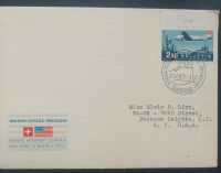 1947  SCHWEIZ   Flugpost Mi.479 auf Flug-FDC nach USA  60 €+ München - Milbertshofen - Am Hart Vorschau