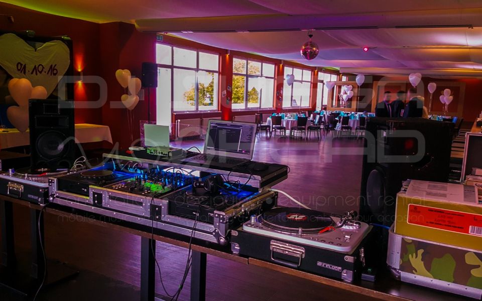 DJ Equipment für Hochzeit Geburtstag Feier Musikanlage PA mieten in Stolberg (Rhld)