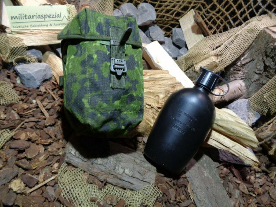 Orig.Dänische Armee HMAK M96 Feldflaschentasche & Trinkflasche in Herzogenrath