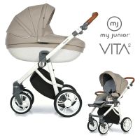 My Junior VITA 2 - 2in1 Kinderwagen-Set - Ivory - XXL-Zubehörpaket - NEU Hessen - Fulda Vorschau