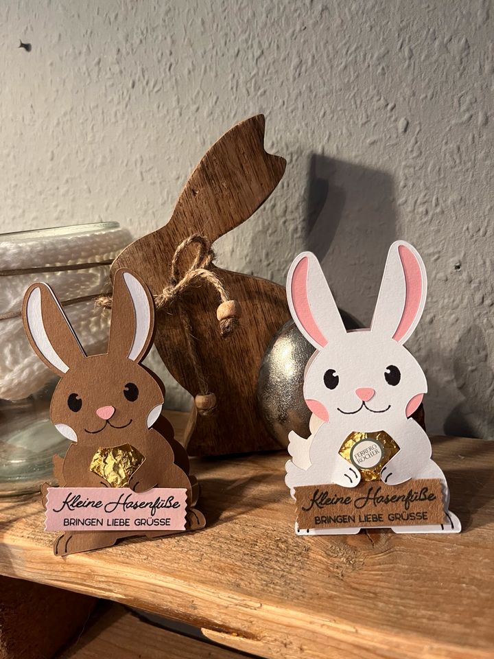 Osterhase „Rocher - liebe Grüße „ bunny Gastgeschenk Mitbringsel in Schwarmstedt