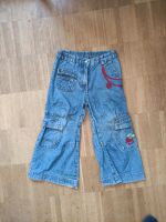 Jeans Schlaghose Hose 98 Hippie bunt kirsche Schleswig-Holstein - Mönkeberg Vorschau