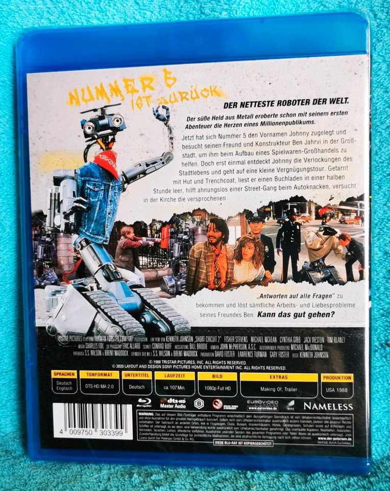 Nummer 5 gibt nicht auf Blu-Ray Kult Film Sammlung neu in Dassel