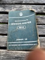 Betriebsanleitung Simson Moped SR 2E 1963 Brandenburg - Cottbus Vorschau