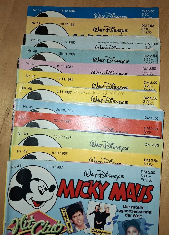 Micky Maus Comics, Jahr 1987 in Berlin