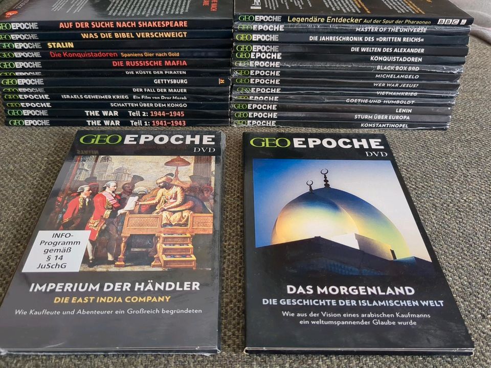 GEO Epoche DVDs - 27 Stück 4€ VB je DVD - Zeitschrift auf Anfrage in Kassel