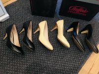 3x BUFALLO, Pumps, Lack, Leder, Heels, schwarz, creme, beige Hamburg-Nord - Hamburg Winterhude Vorschau