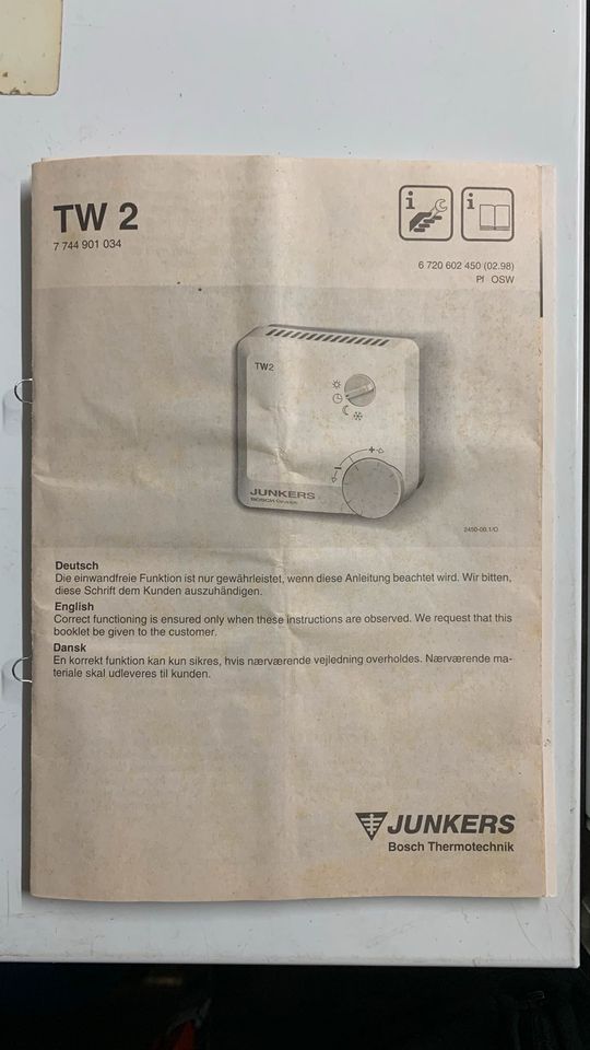 Raumthermostat Fernschalter TW 2 in Stuttgart