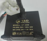 Stecker Netzteil Adapter 24V~ 1,5A T+D Model OT-2436 Lichterkette Schleswig-Holstein - Ahrensburg Vorschau