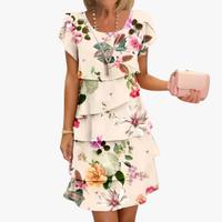 Elegantes Sommerkleid mit Blumenmuster Größe 2XL(44) Sachsen - Amtsberg Vorschau