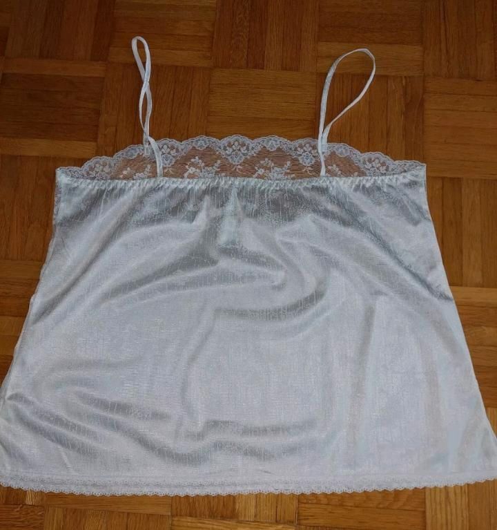 Rar Vintage Antistatisch Negligee Unterhemd Top Gr.44 Weiß Neu in Landsberg (Lech)