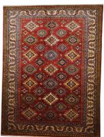 Super Kasak 195x149 Handgeknüpft Afghan Teppich Rot Berlin - Wilmersdorf Vorschau