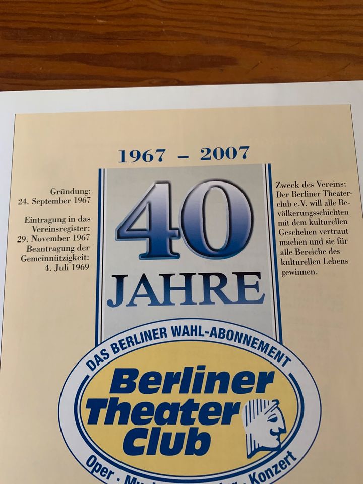 Buch Jubiläum 40 Jahre Berliner Theater Club in Hamburg