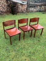 Stabile Holzstühle zu verkaufen, midcentury Stühle, Esszimmer Bayern - Stephanskirchen Vorschau
