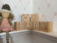 Holzbausteine -Gästebuch „oh Baby“  / Babyparty Niedersachsen - Sehlde Vorschau