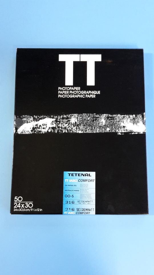 Vintage Fotopapier Tetenal TT Vario Comfort B/W 24x30 in Tuttlingen