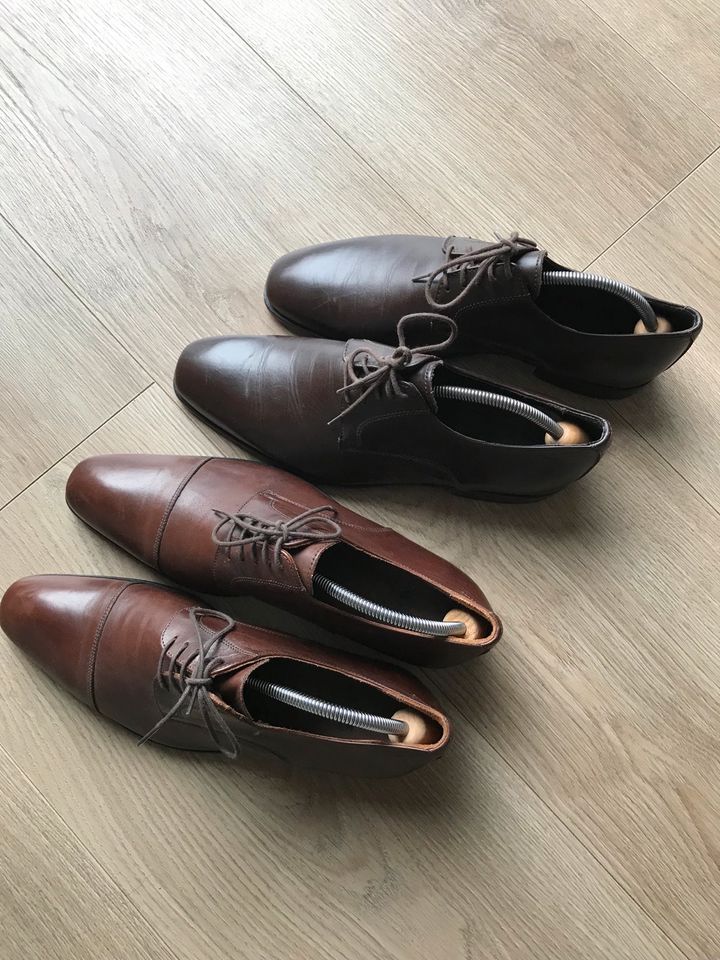 Schuhe für Anzug / Business Leder 43 / 42 braun in Mönchengladbach